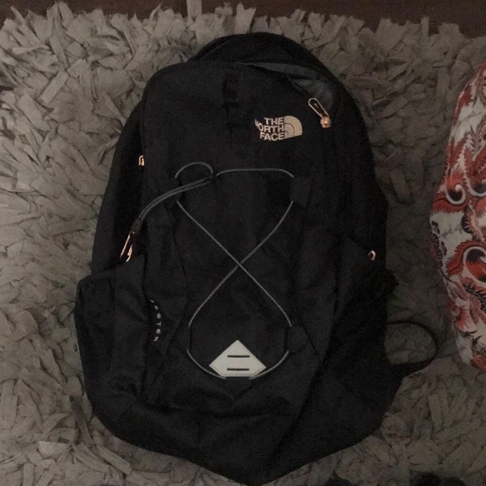 Northface Backpack with rose gold accents
